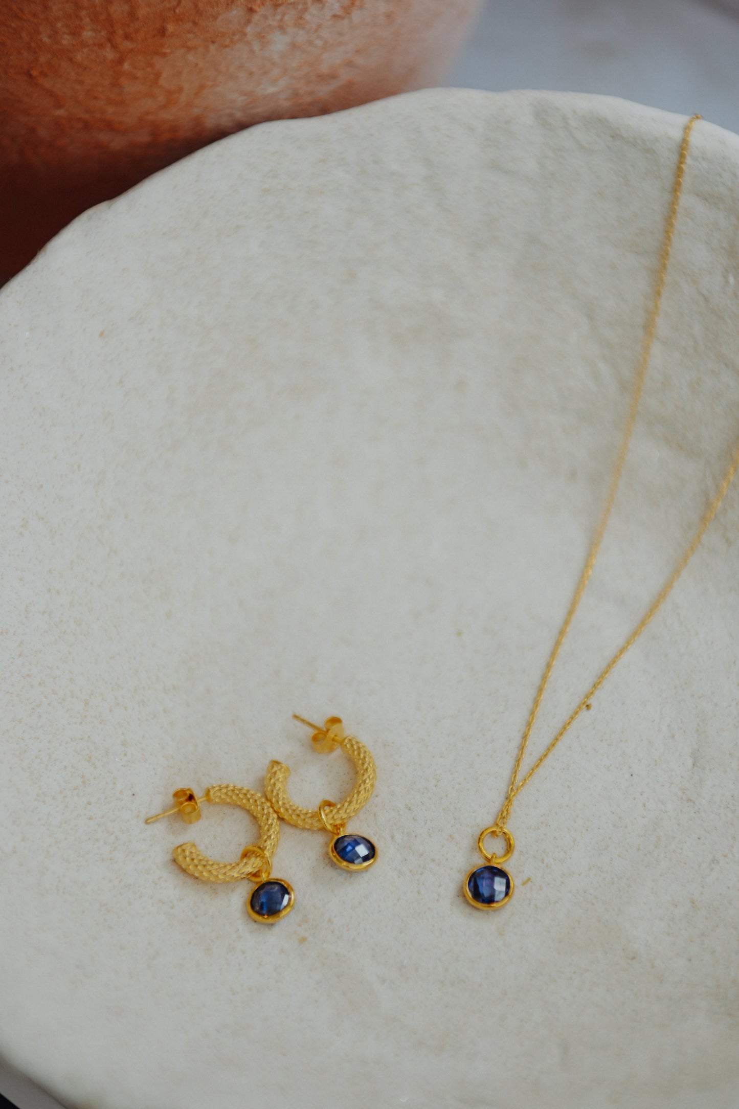 Single Sapphire Jewellery Charm